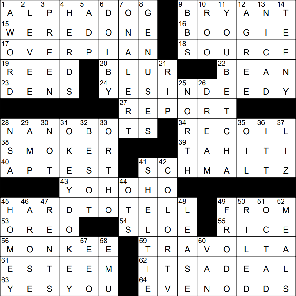 totally doom crossword clue