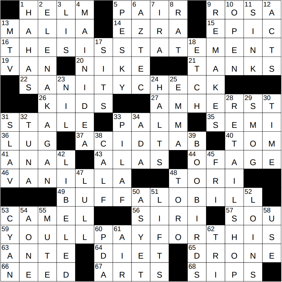 balkan native crossword clue
