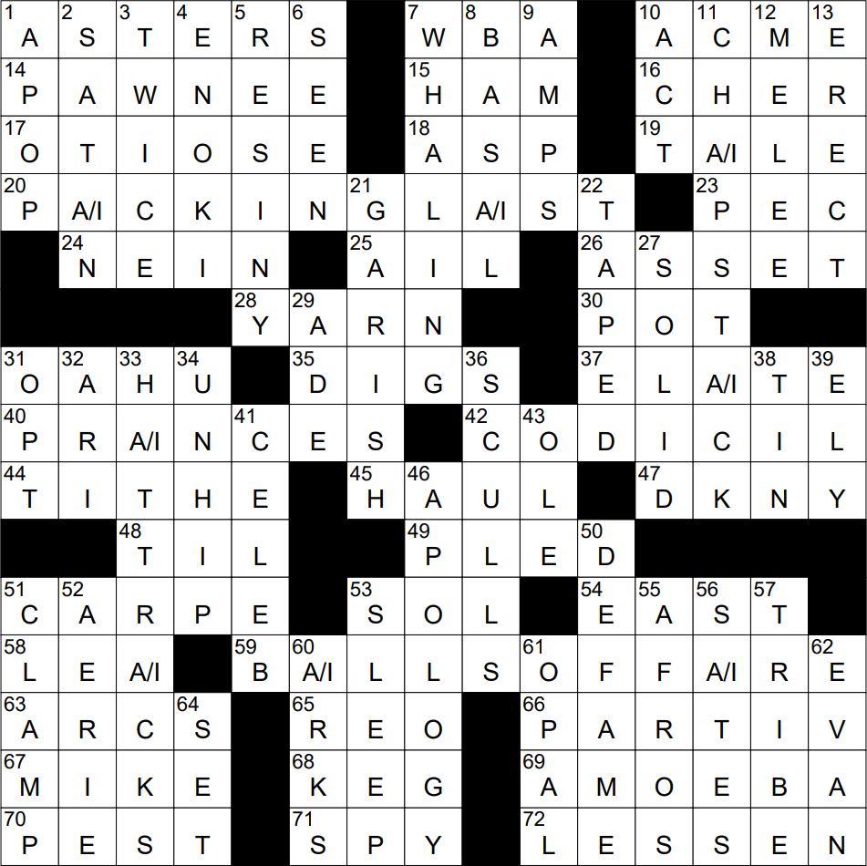 1004 23 NY Times Crossword 4 Oct 23 Wednesday NYXCrossword 1004 23 NY Times Crossword 4 Oct 23 Wednesday NYXCrossword