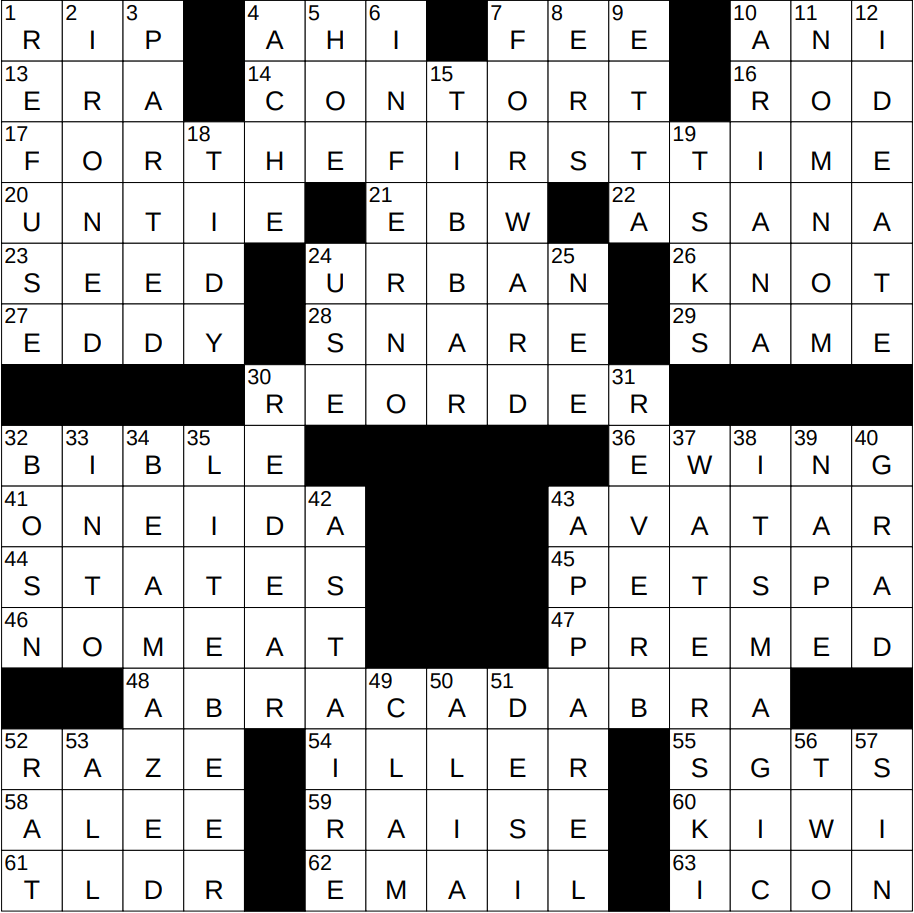 1018 23 NY Times Crossword 18 Oct 23 Wednesday NYXCrossword