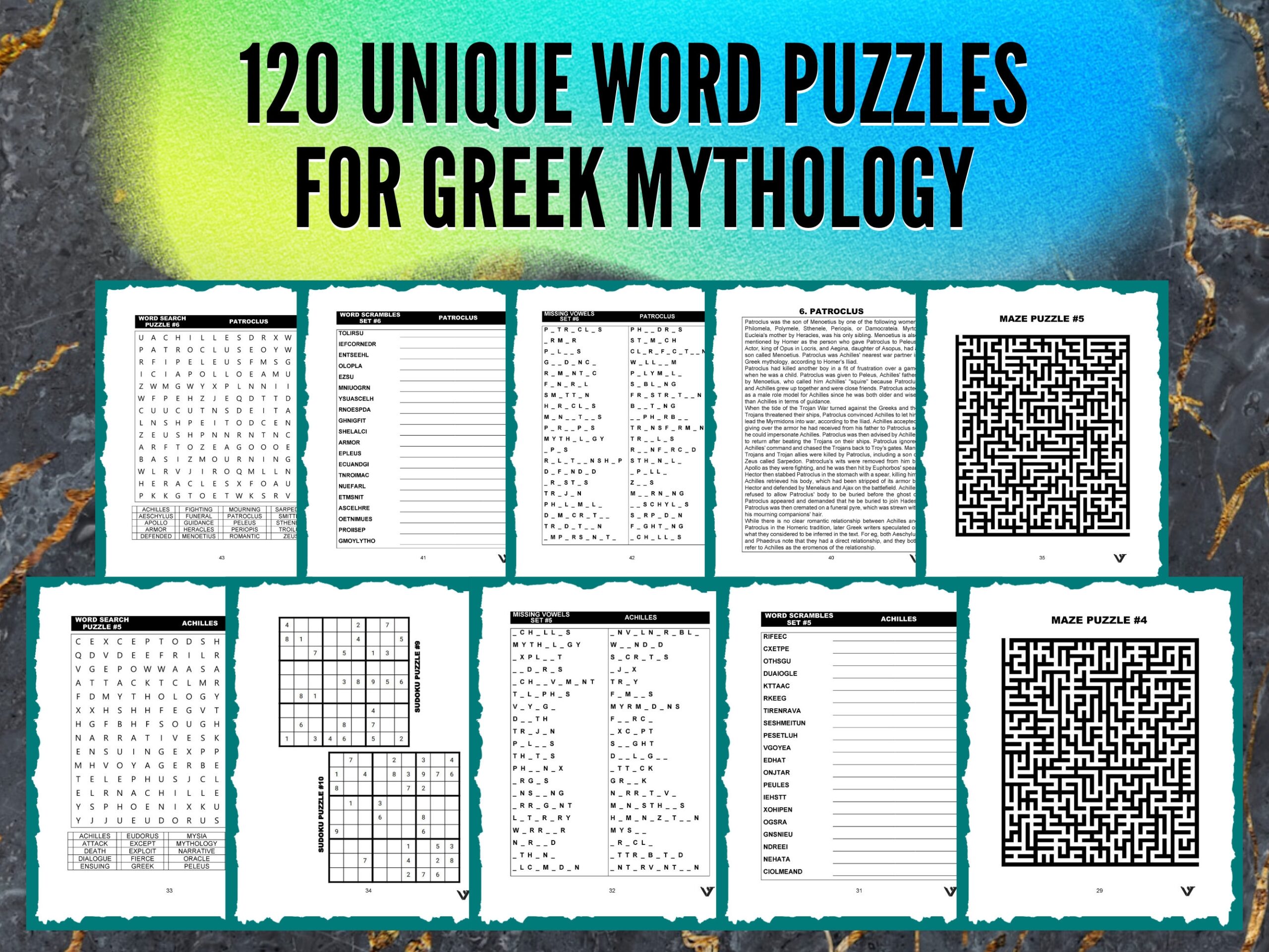 greek vowel crossword puzzle