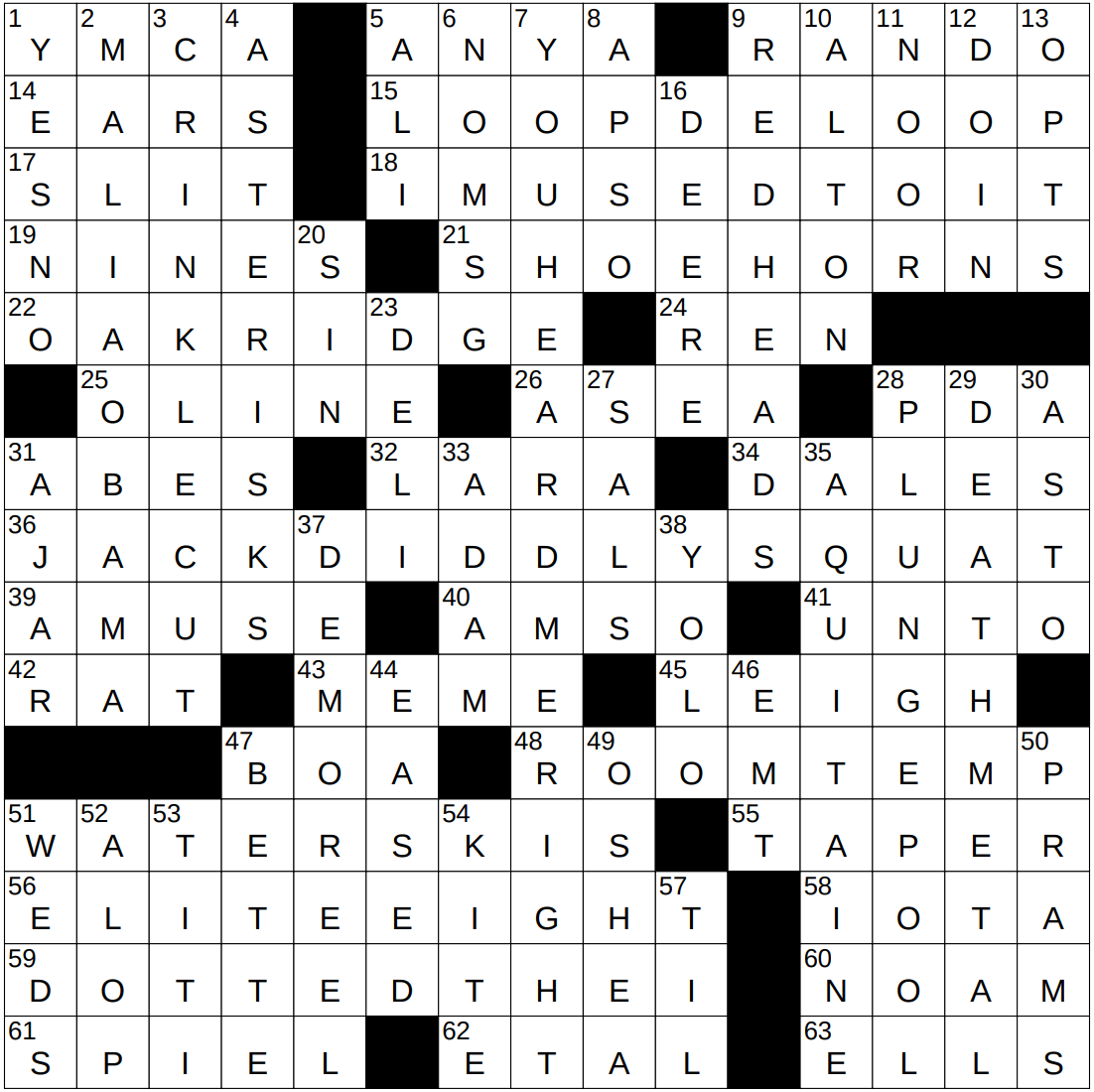1227 25 NY Times Crossword 27 Dec 25 Saturday NYXCrossword