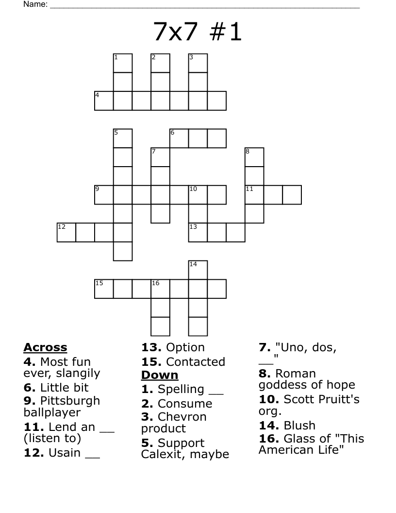 little bit crossword clue