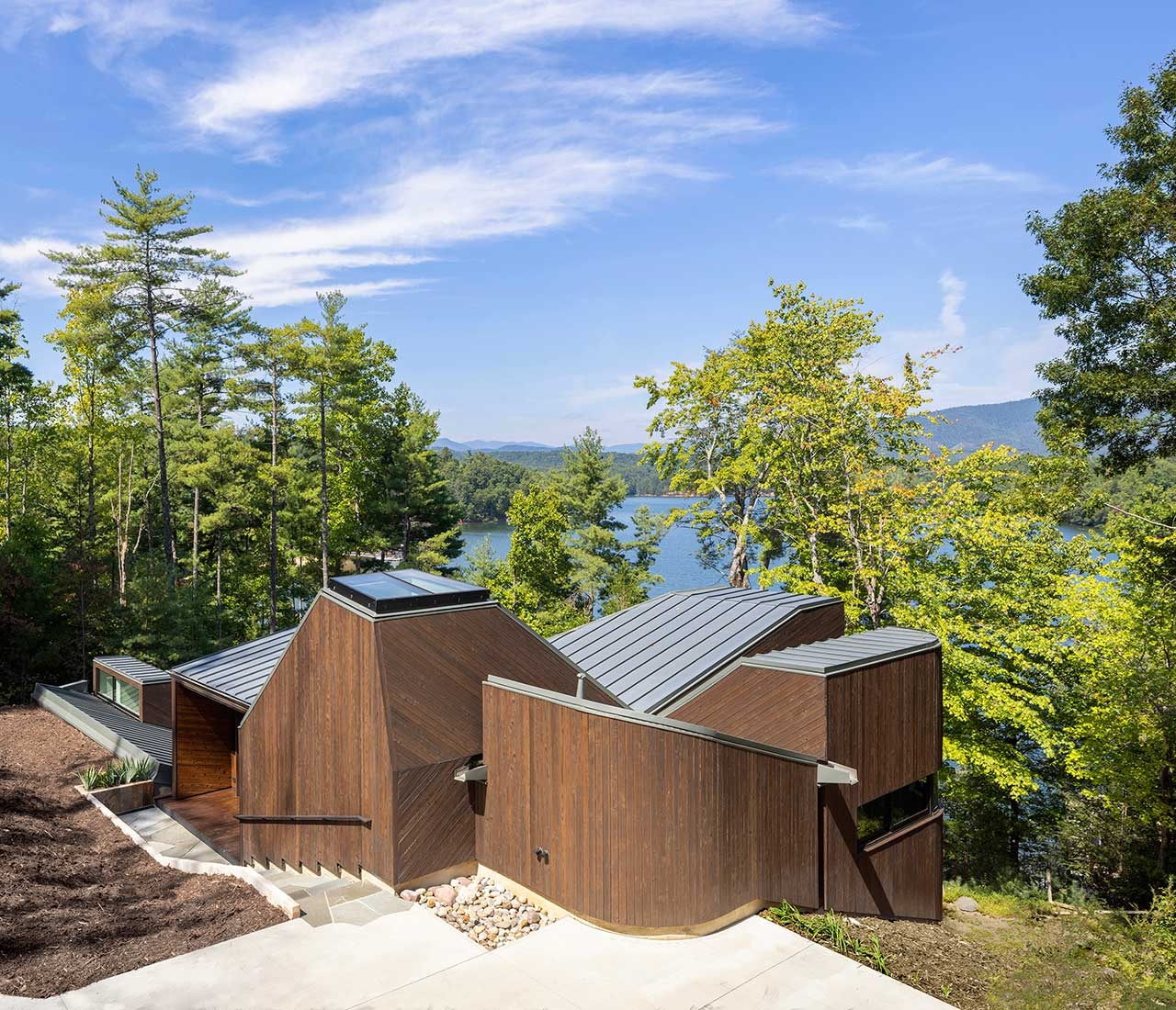 sloped roof homes crossword