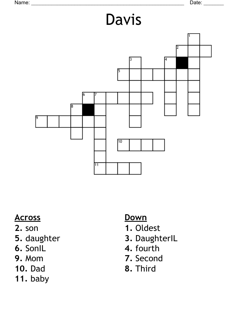 Actress Davis Crossword Clue