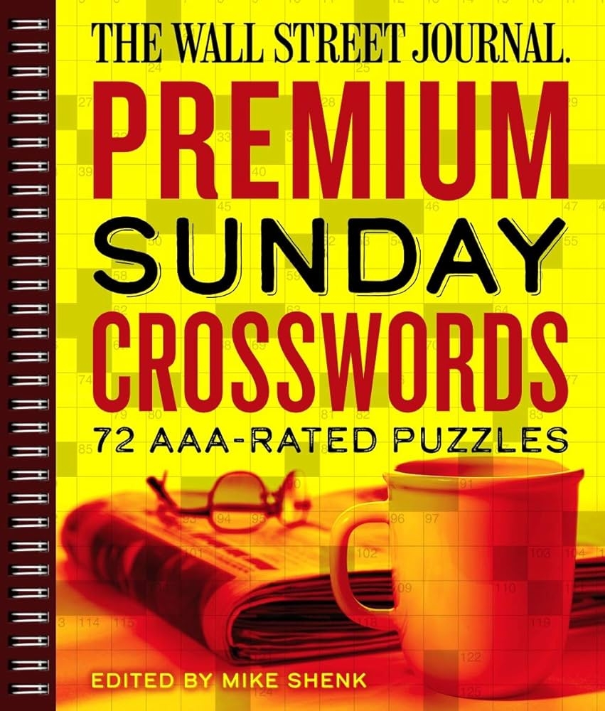 Amazon The Wall Street Journal Premium Sunday Crosswords 72 AAA Rated Puzzles Wall Street Journal Crosswords 4 9781454929543 Shenk Mike Books