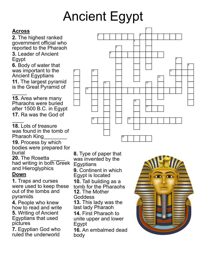 Ancient Egyptian Gods And Goddesses Crossword Puzzle WordMint Ancient Egyptian Gods And Goddesses Crossword Puzzle WordMint