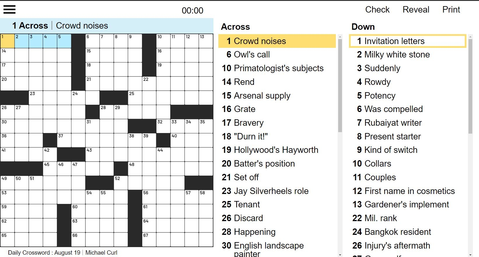 Best Daily American Crossword Instantly Play Best Daily American Crossword Online For Free 
