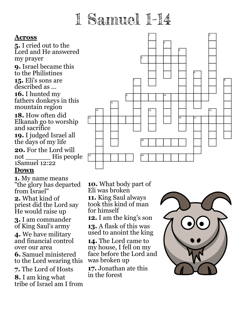 biblical hunter crossword clue