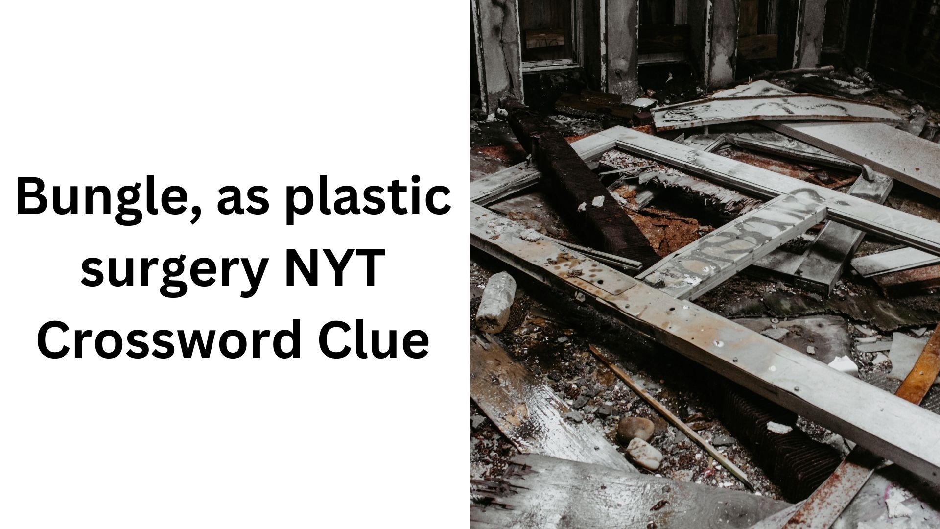 bungle crossword clue