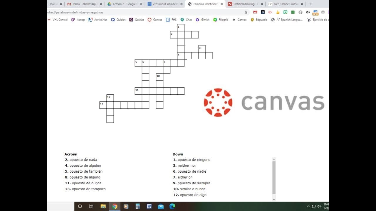 digital canvas crossword clue