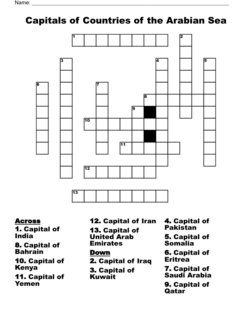 capital of qatar crossword