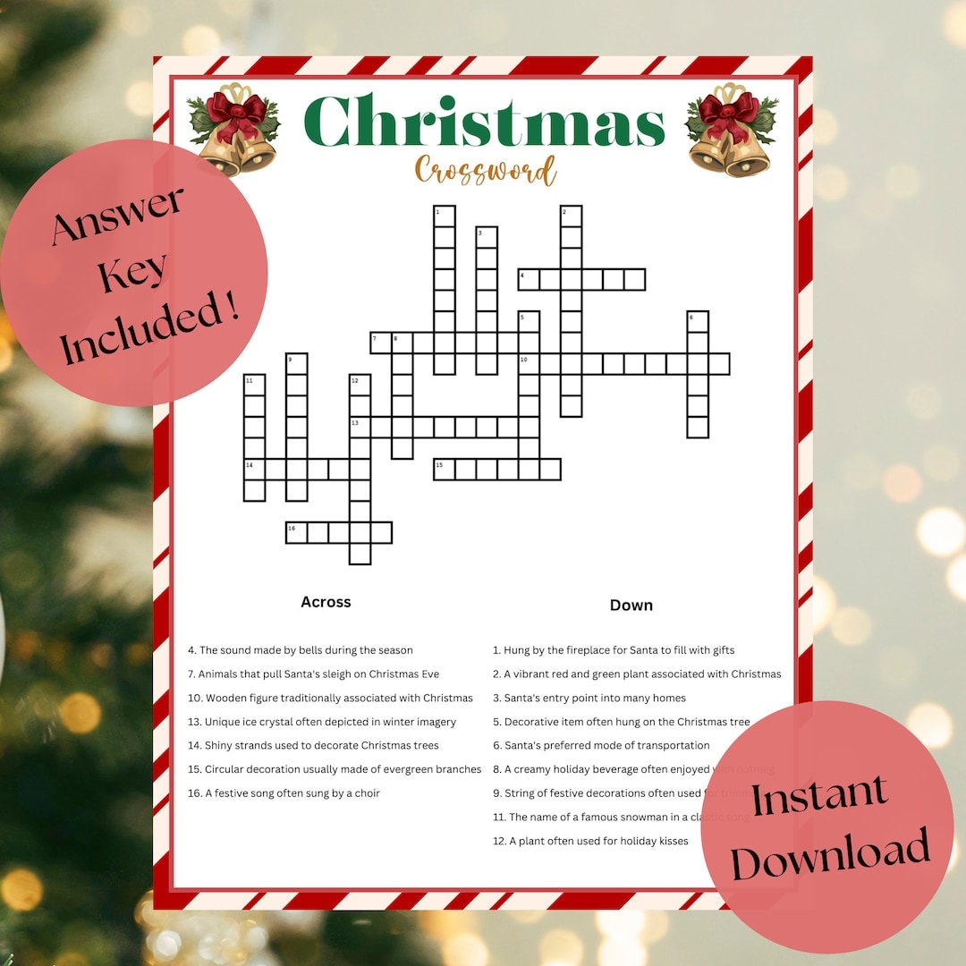 Christmas Crossword Puzzle Christmas Word Game Christmas Party Printable Christmas Game For Adults And Kids Holiday Party Game Etsy Christmas Crossword Puzzle Christmas Word Game Christmas Party Printable Christmas Game For Adults And Kids Holiday Party Game Etsy