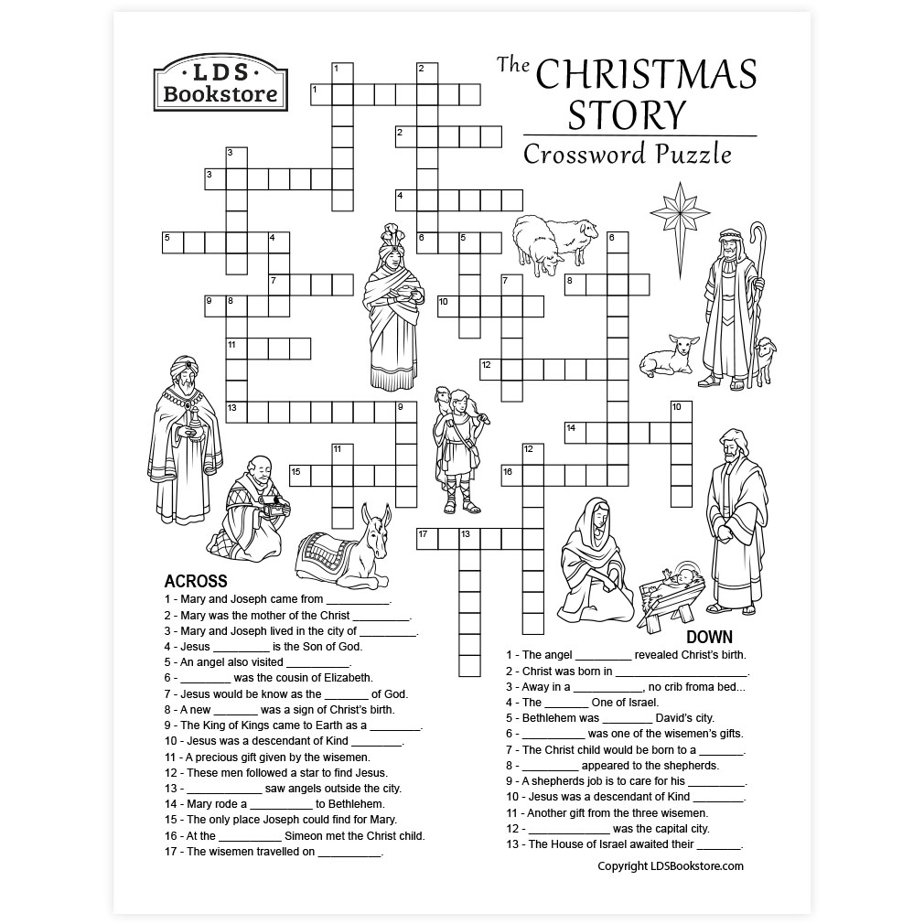 christmas crossword printable