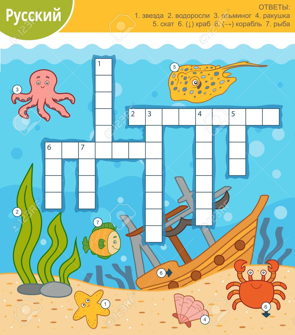 colorful place to get tangled crossword