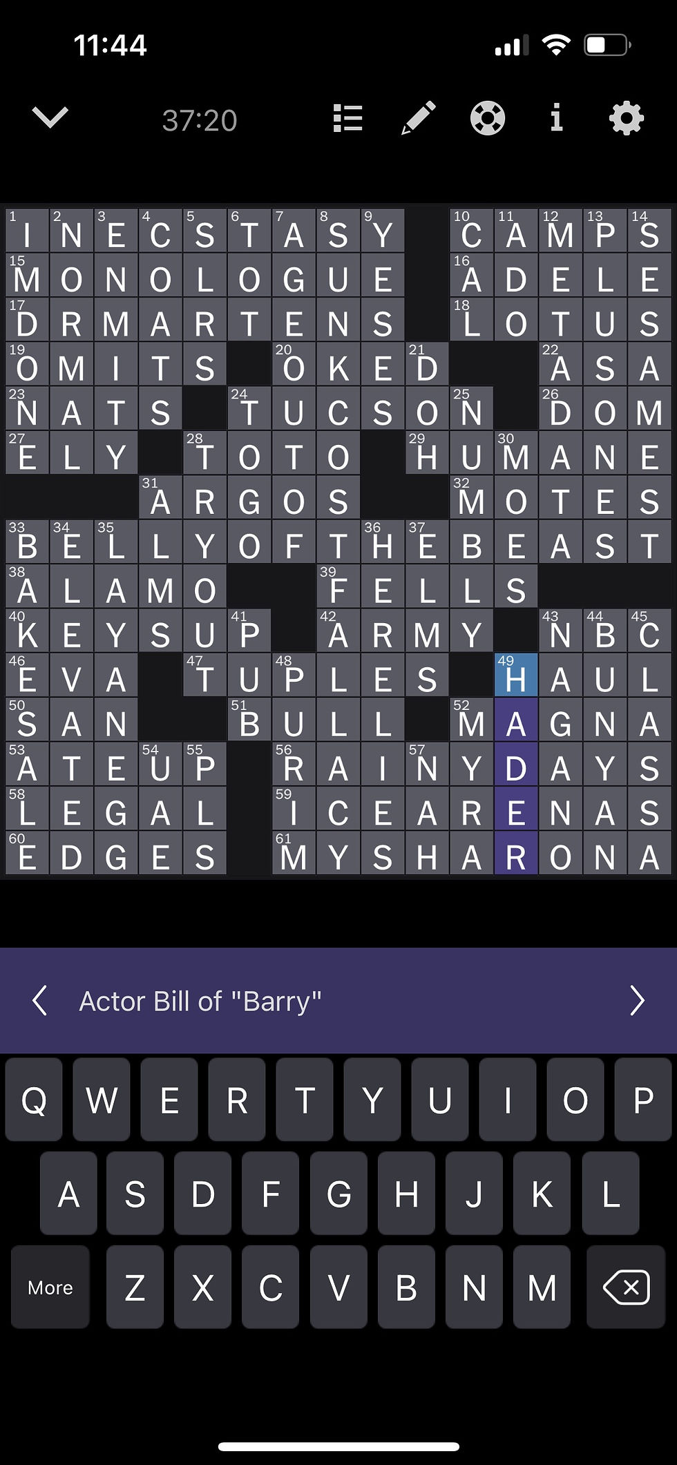 Comedians In Crosswords