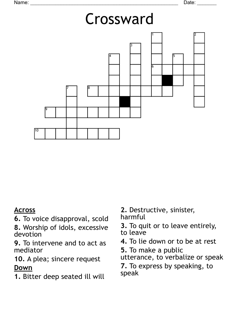 Crossward Crossword WordMint