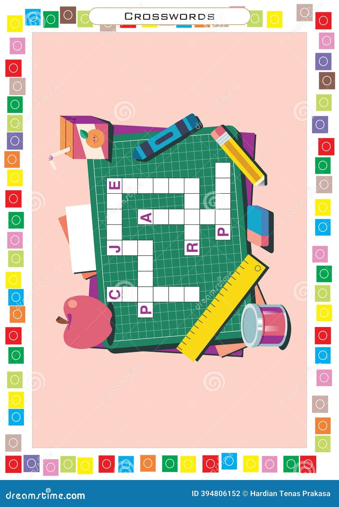 Crossword Layout Illustrations Vectors