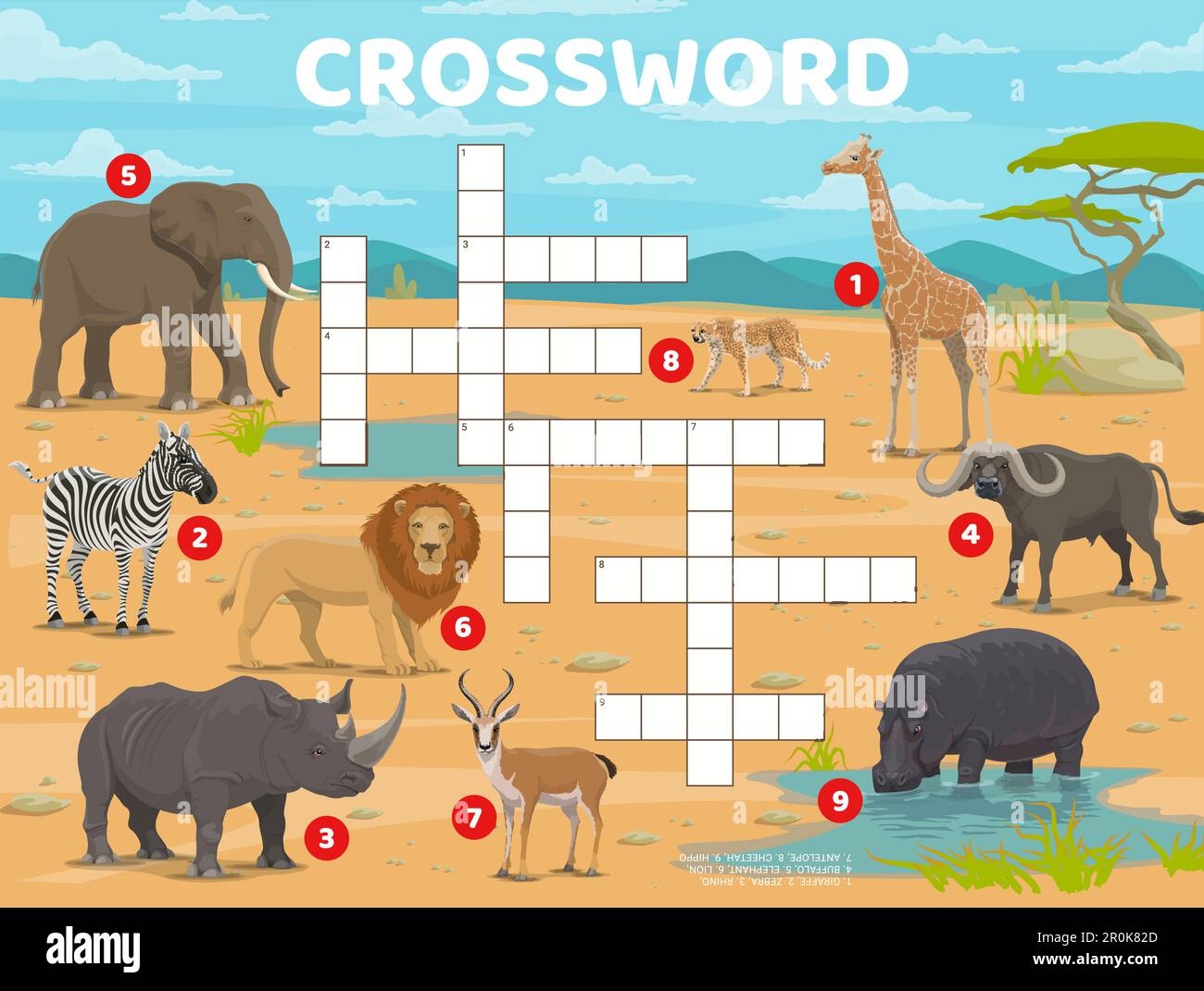 african antelope crossword puzzle