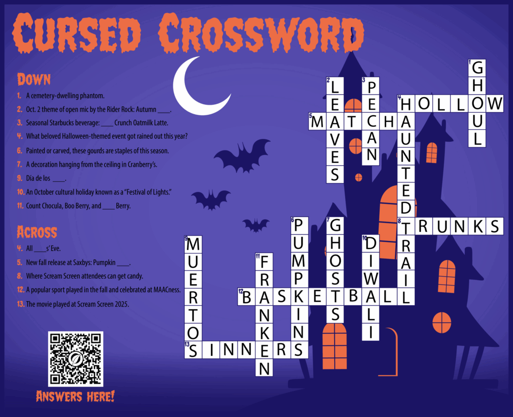 Cursed Crossword Puzzle And Answer Key The Rider News