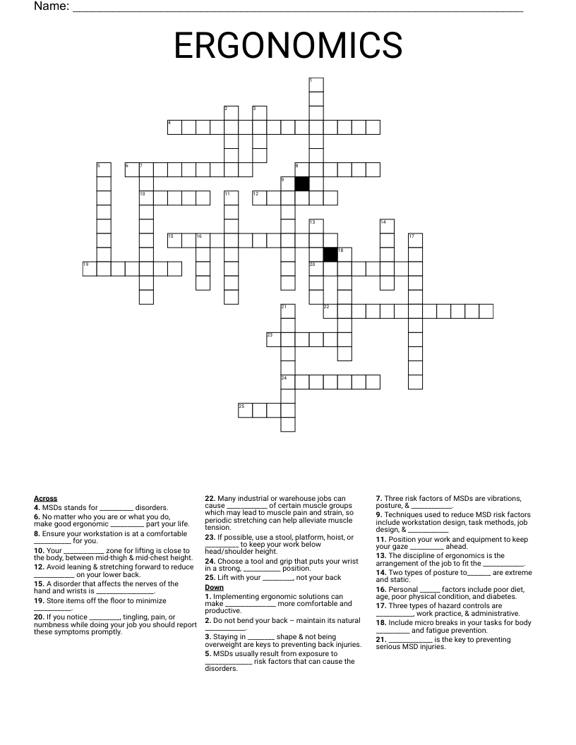 possible result of static crossword