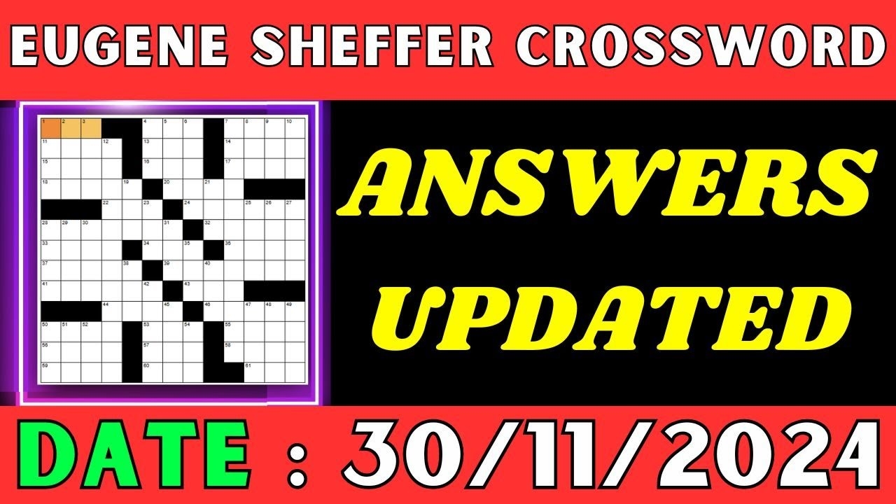 eugene sheffer crossword