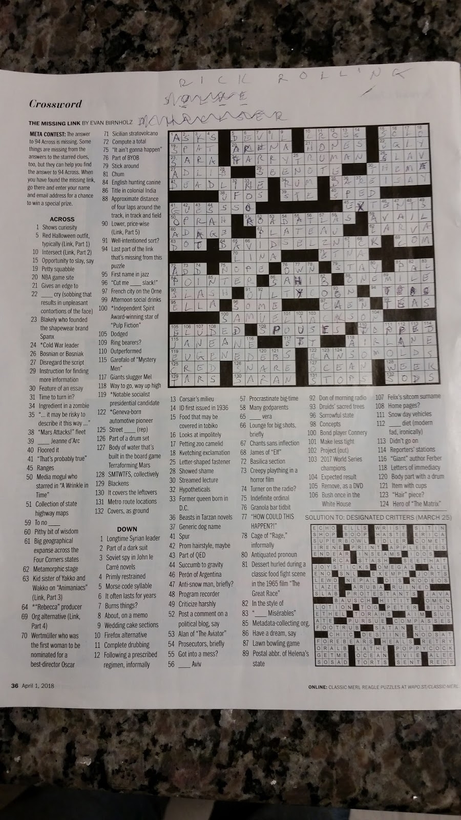 merl reagle sunday crossword merl reagle sunday crossword