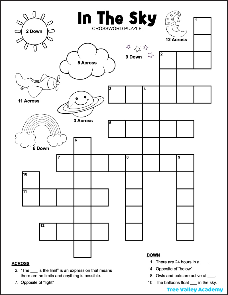 crosswords for kids crosswords for kids