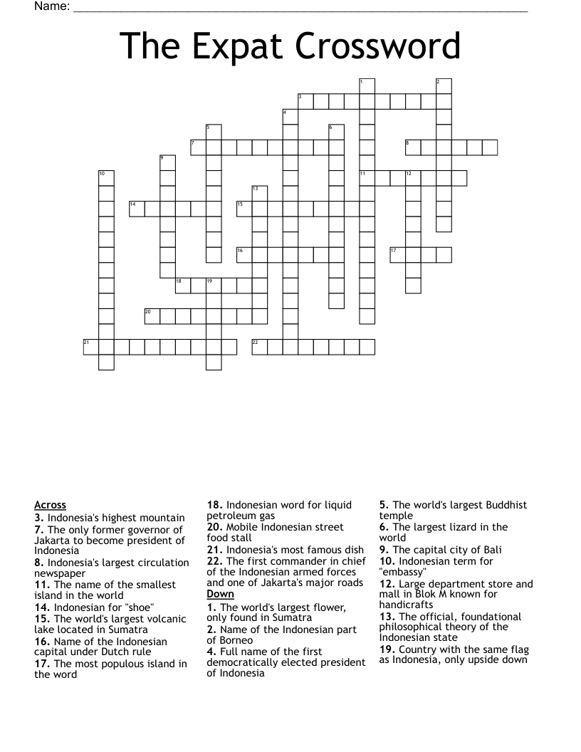 indonesian island crossword clue