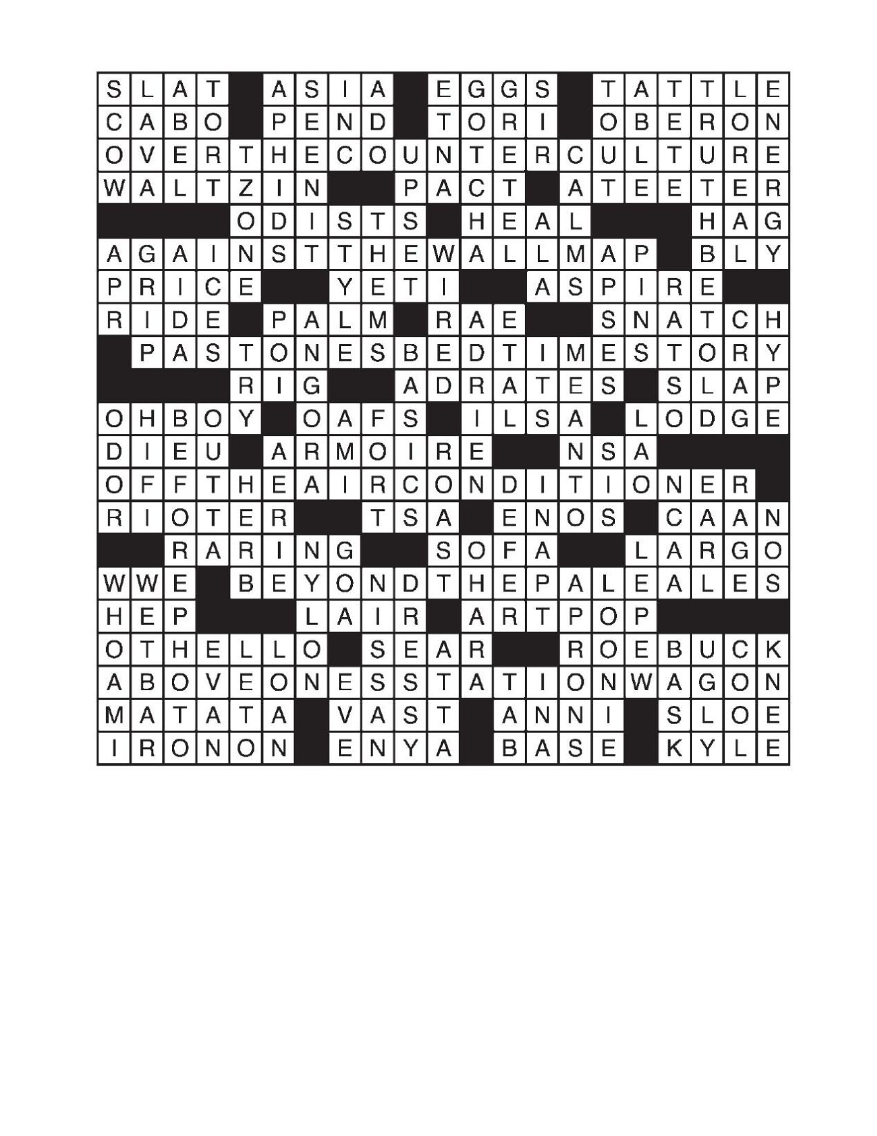 LA Times Crossword Answers Nov 27 2022 Crosswords Yakimaherald