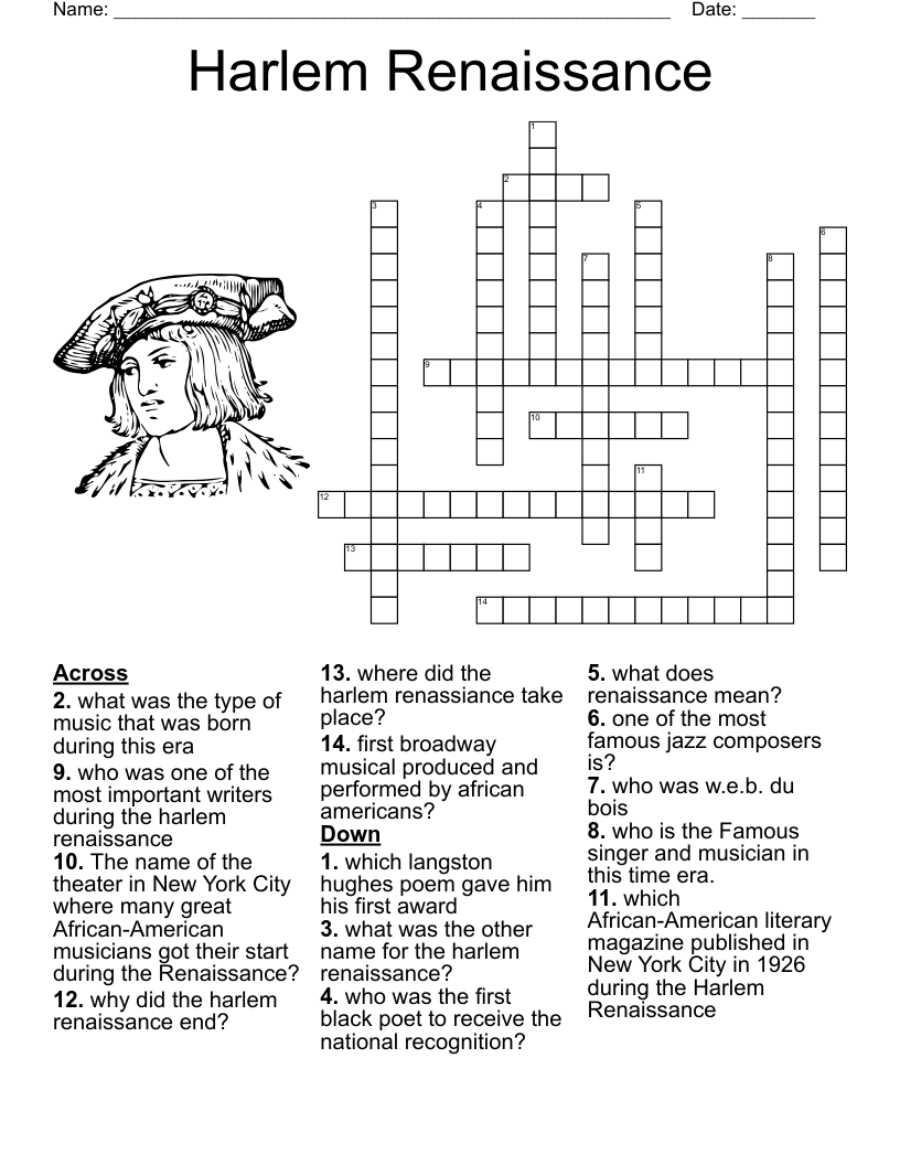 langston hughes poem crossword