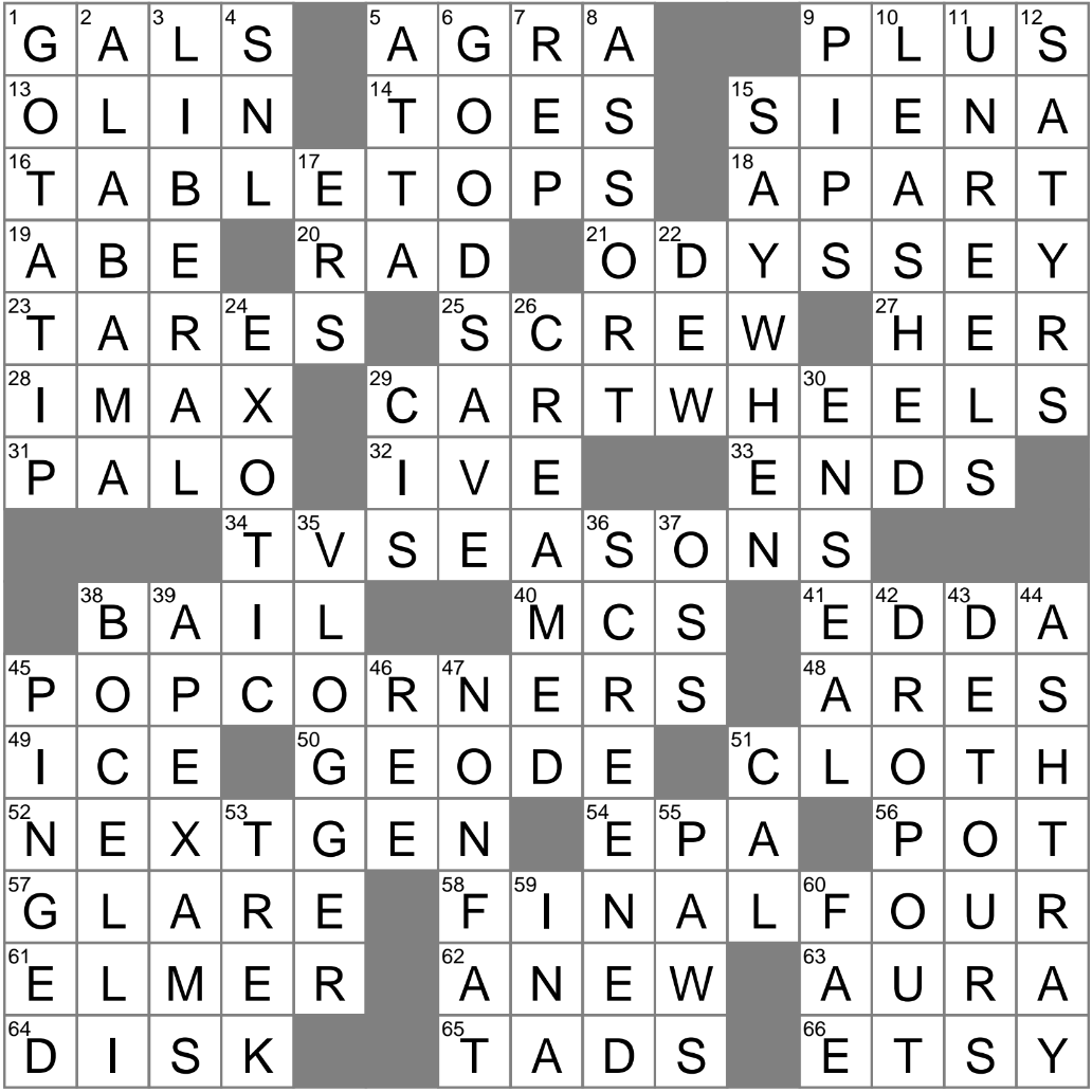 crystal lined rock crossword clue