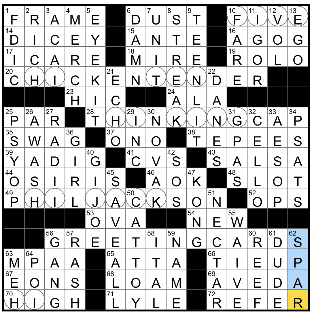 Monday September 29 2025 Diary Of A Crossword Fiend