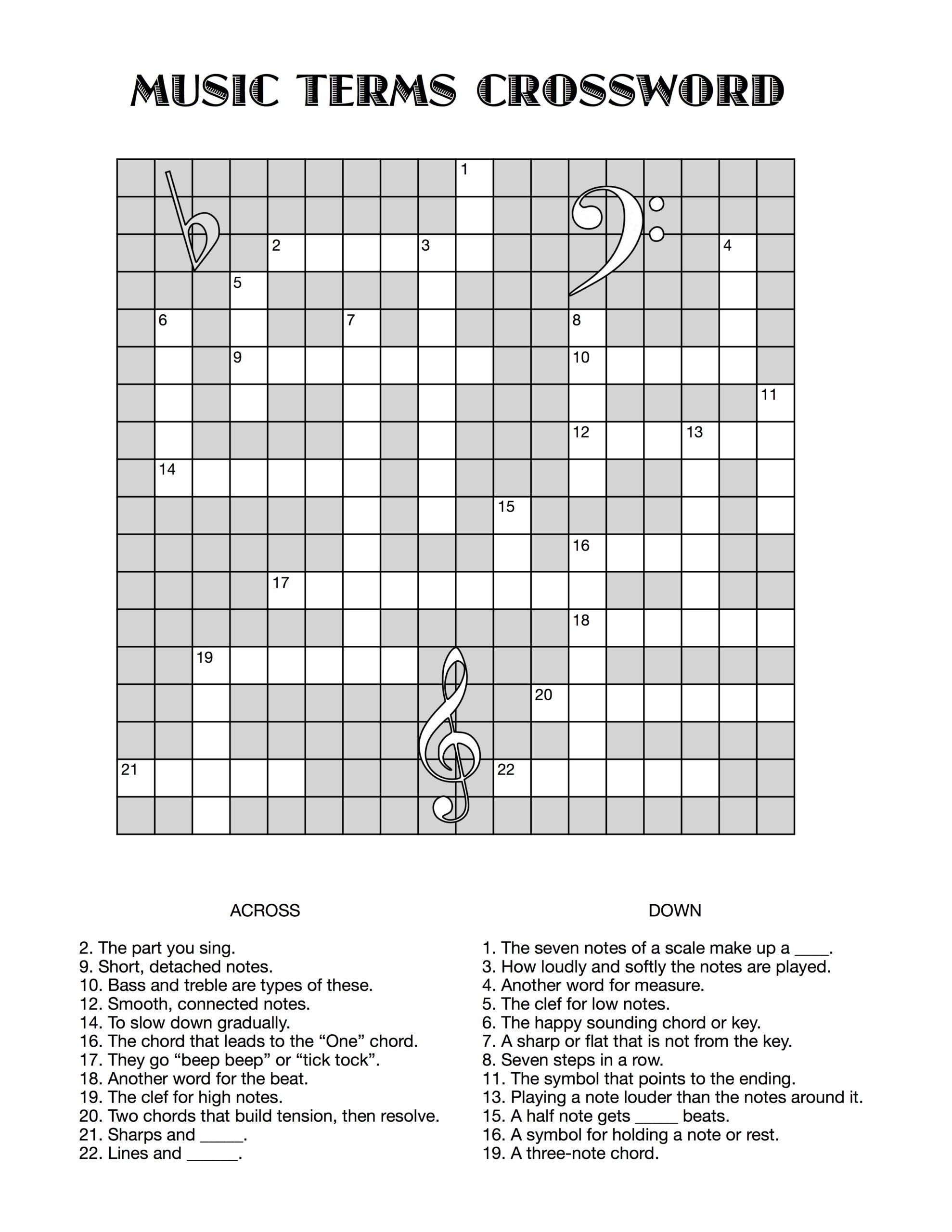 slow in music crossword