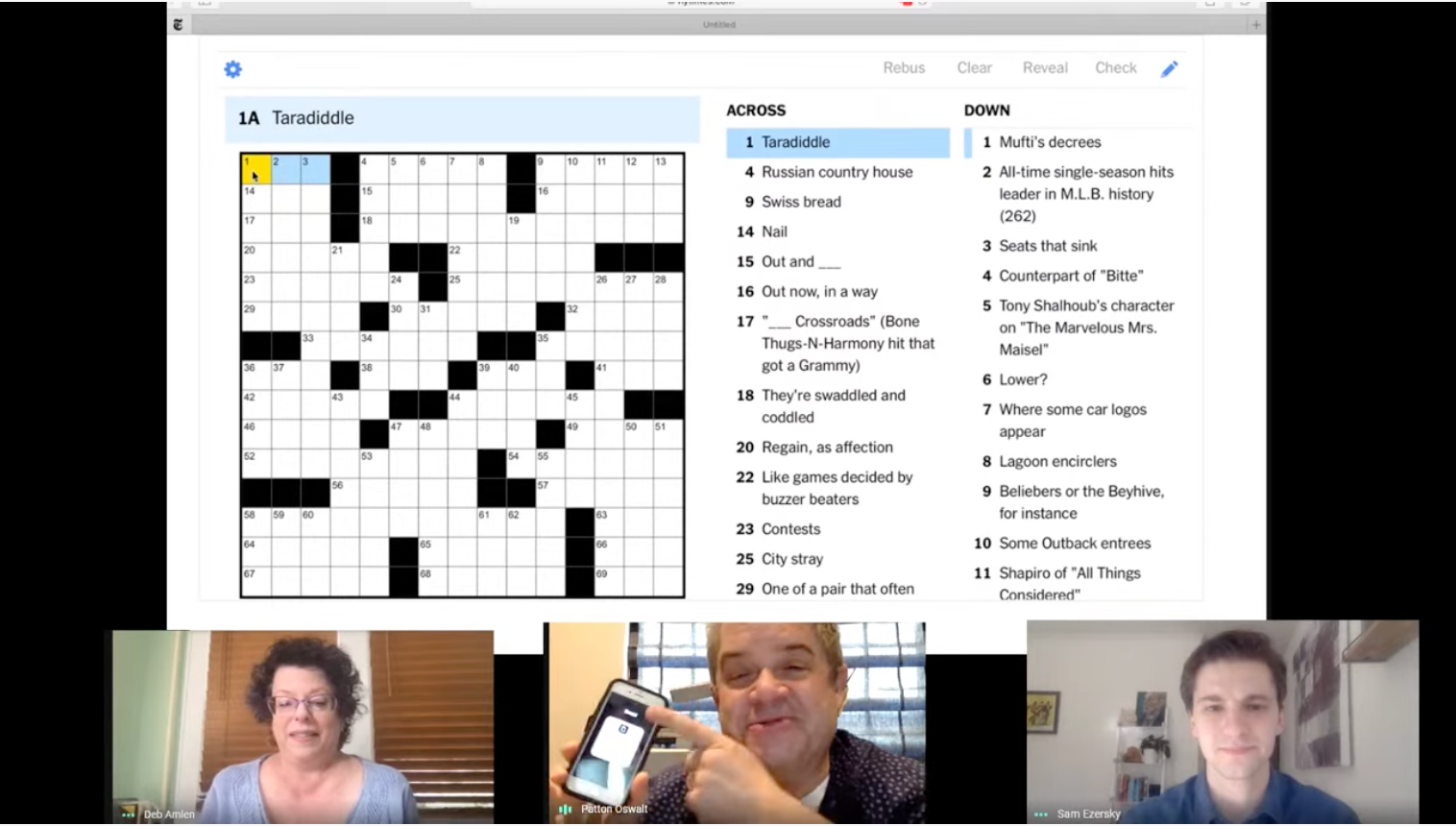 NYT Crossword Crossword Live Solving The New York Times