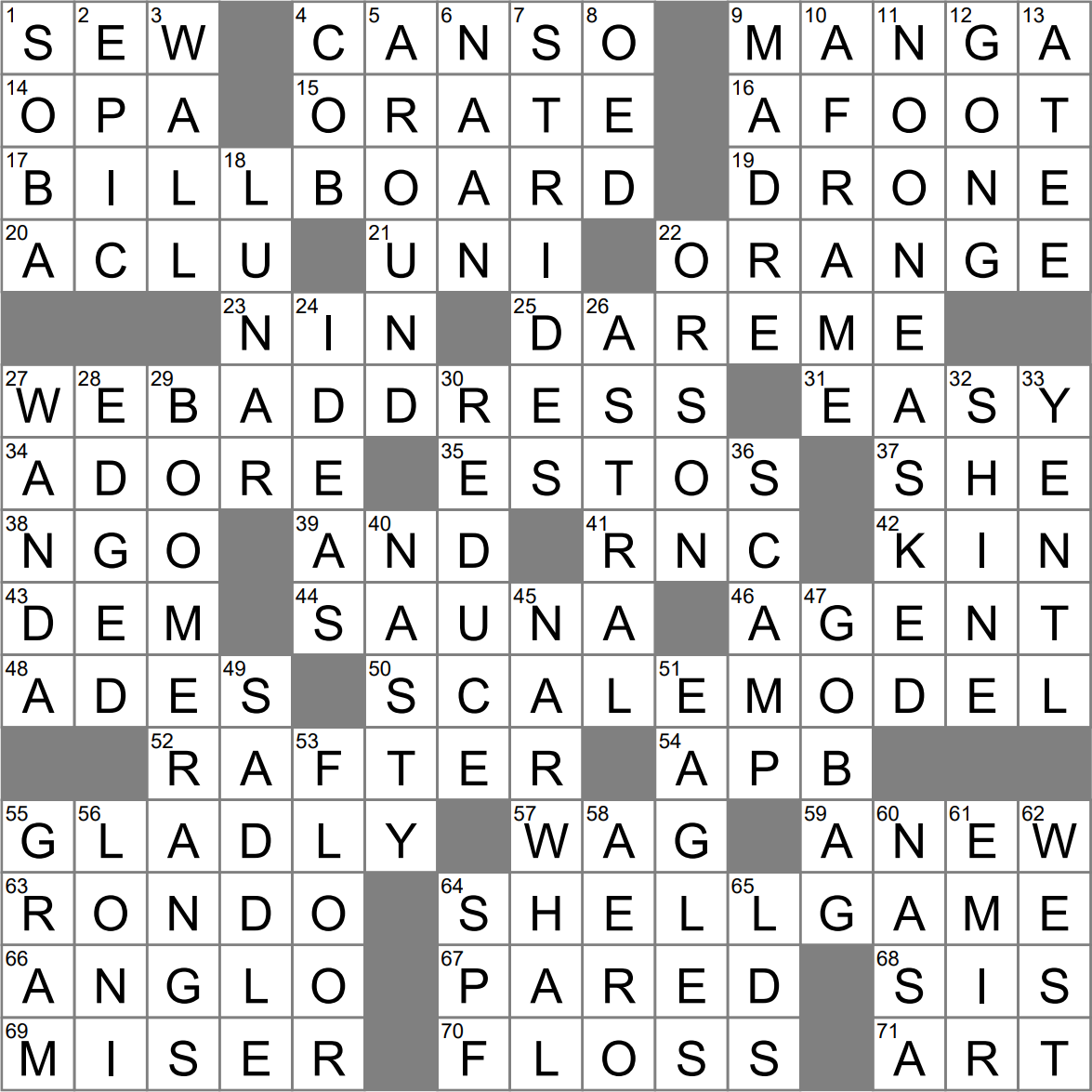 Produce Duds Crossword Clue Archives LAXCrossword