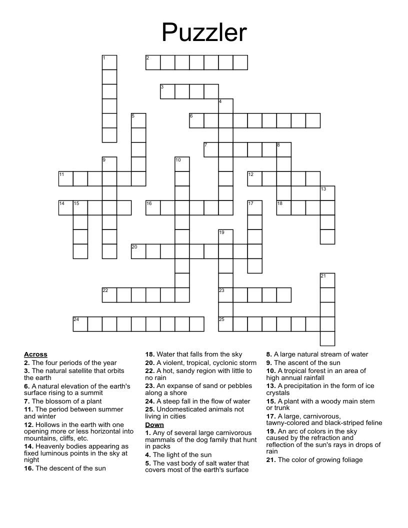 Puzzler Crossword WordMint