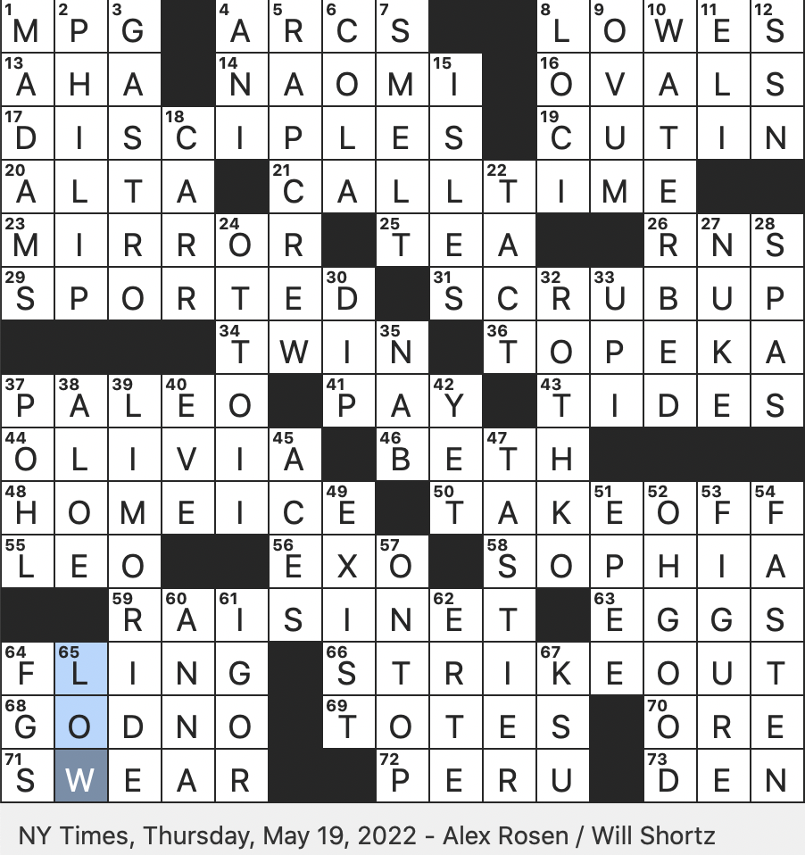 Rex Parker Does The NYT Crossword Puzzle Aptly Named Ski Town In Utah THU 5 19 22 Holy Roman Emperor Beginning In 973 Potted Ornamental Fallopian Tube Traveler City