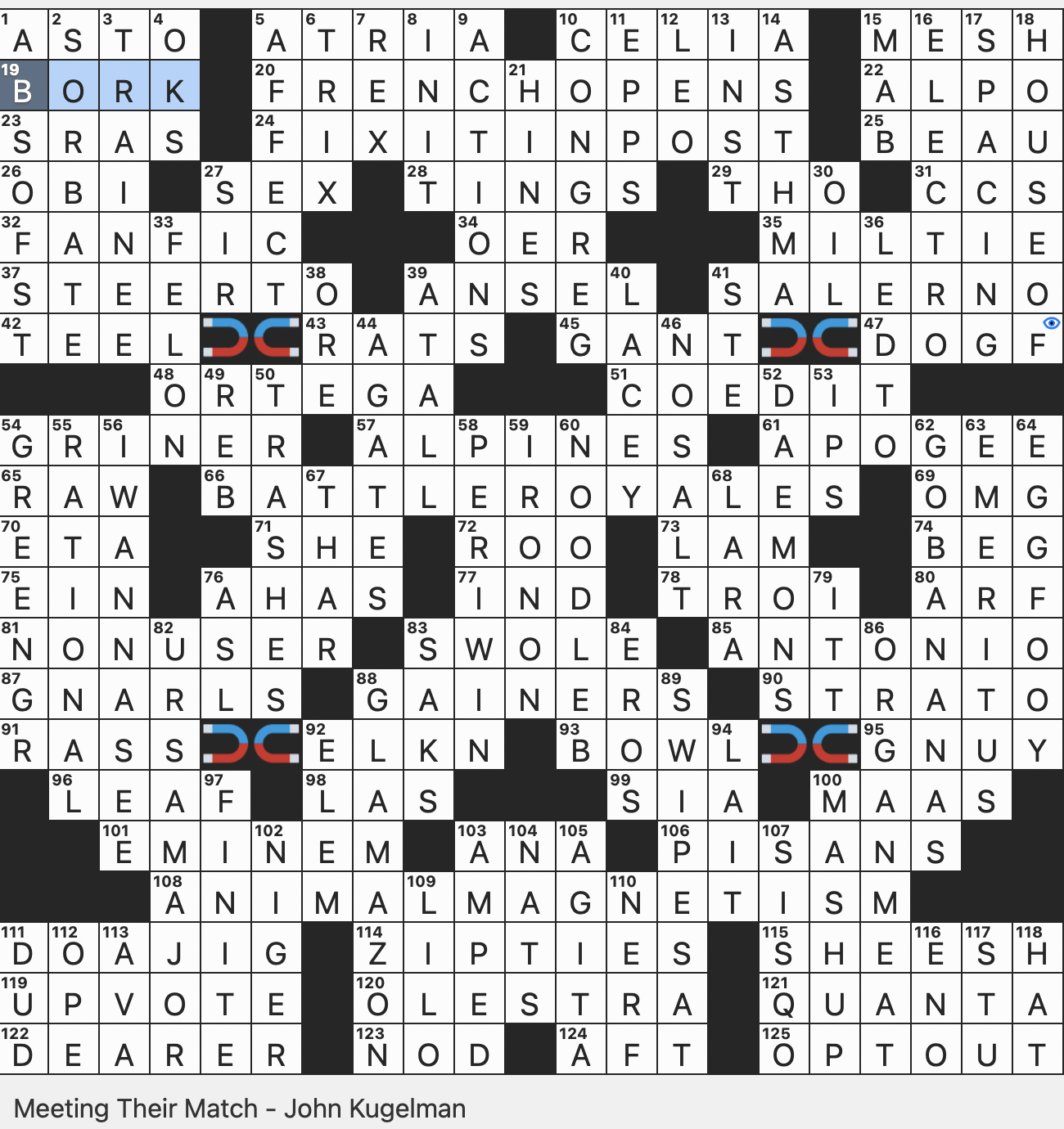 Rex Parker Does The NYT Crossword Puzzle Break Slangily SUN 6 8 25 Beefy As Gym Bros Tall Chic Woman Hardy Mountain Plants Lesser Deities In Greek Mythology Rex Parker Does The NYT Crossword Puzzle Break Slangily SUN 6 8 25 Beefy As Gym Bros Tall Chic Woman Hardy Mountain Plants Lesser Deities In Greek Mythology