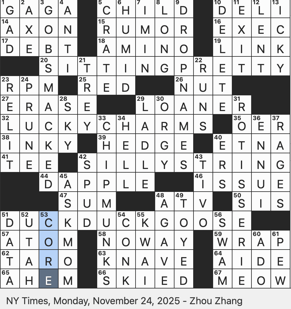 Rex Parker Does The NYT Crossword Puzzle Cereal With marbits And A Leprechaun Mascot MON 11 24 25 Dog napping Spot Dad s Noncommittal Response To A Kid s Request Desert Plant With