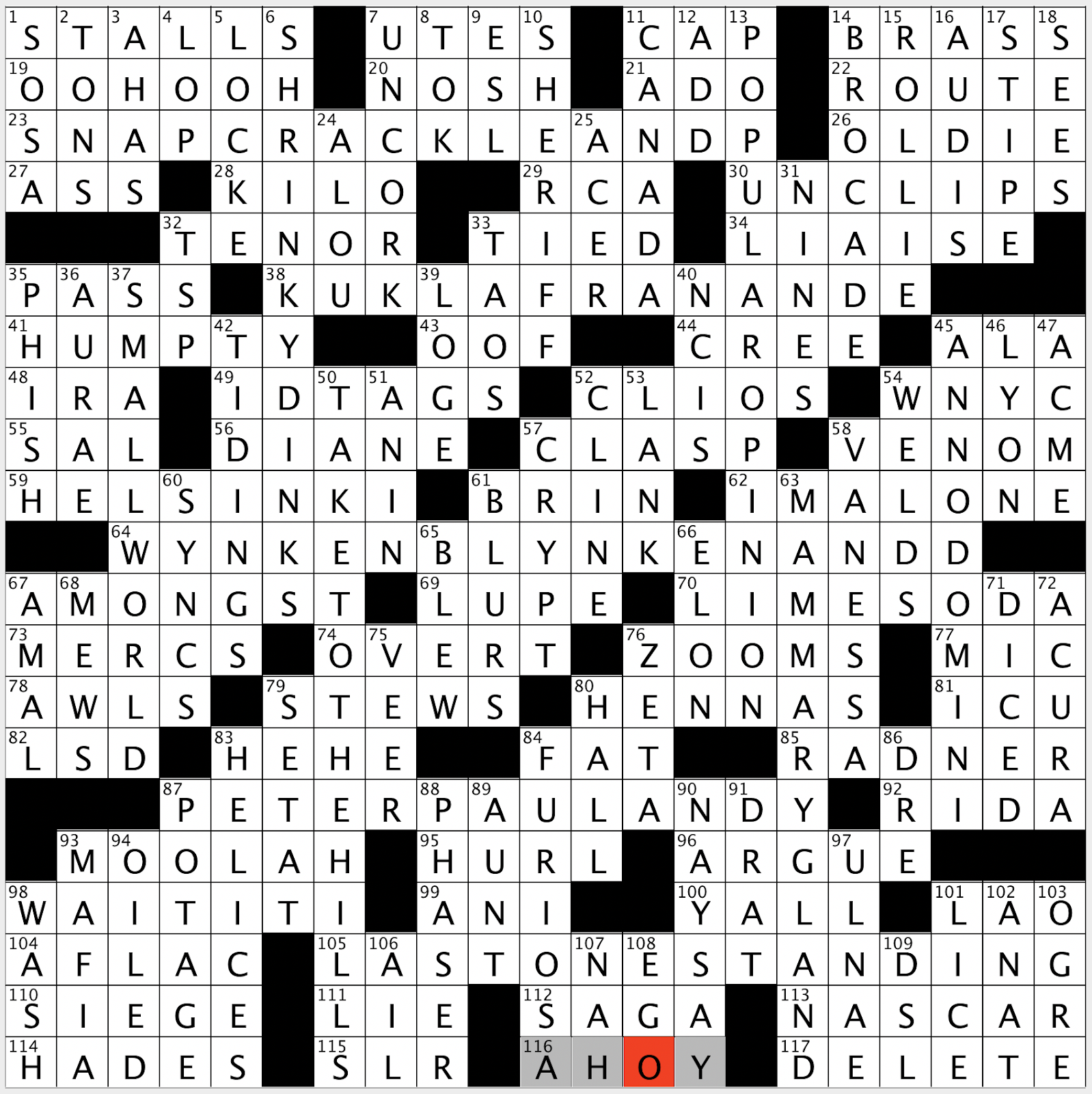 so friggin cool crossword