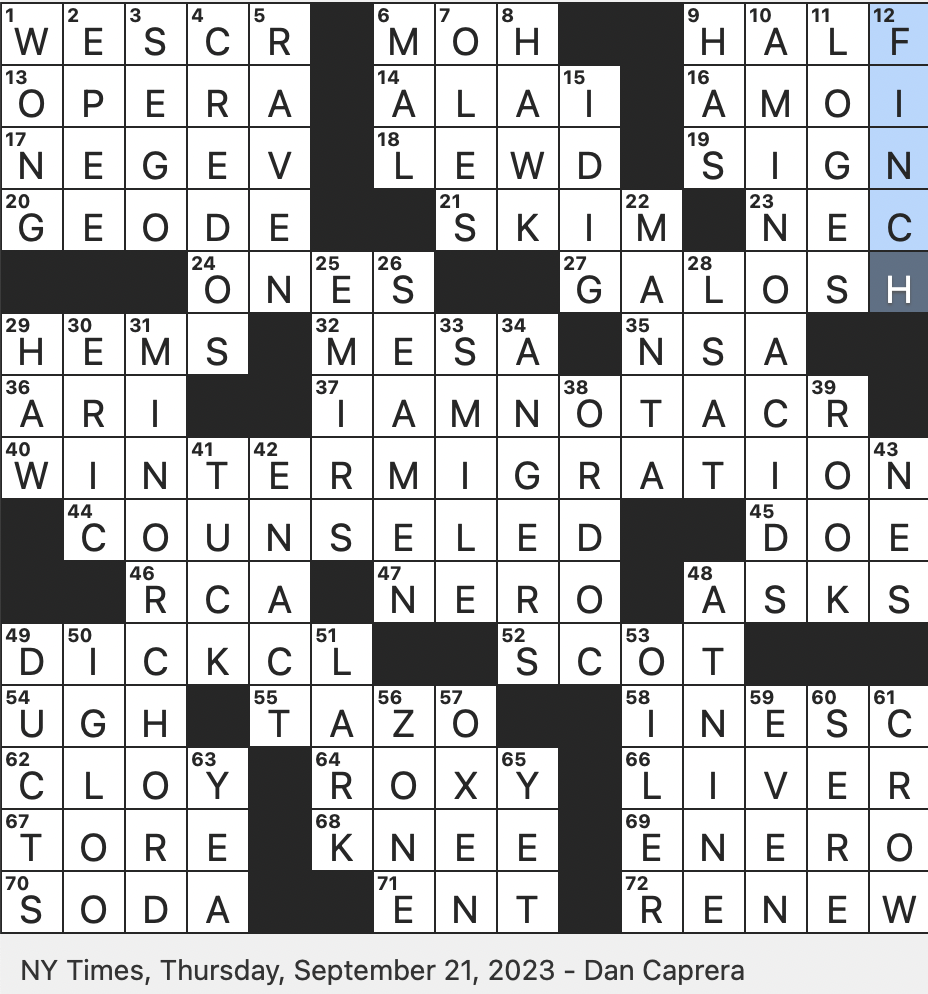 Rex Parker Does The NYT Crossword Puzzle Infamous Presidential Denial THU 9 21 23 Withered Climate wise D F A Is One In Music Third most Common Chinese Surname In America Competitive Poker 