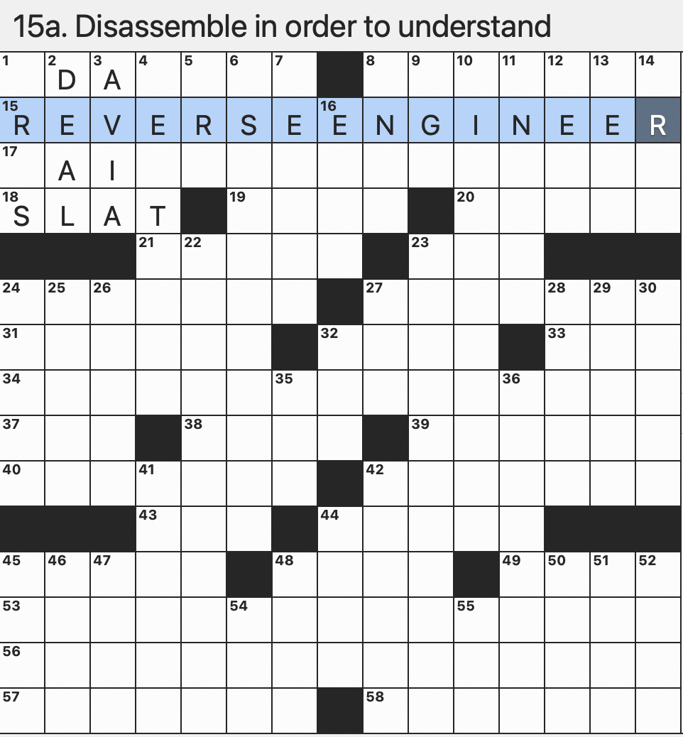 Rex Parker Does The NYT Crossword Puzzle Not so conservative Party FRI 8 22 25 Accessory For Overseas Travel Where Many Gather To Form A Line Camila With The Hit 2022 Album Familia Disassemble In Order To Understand Gorman The Hill We 