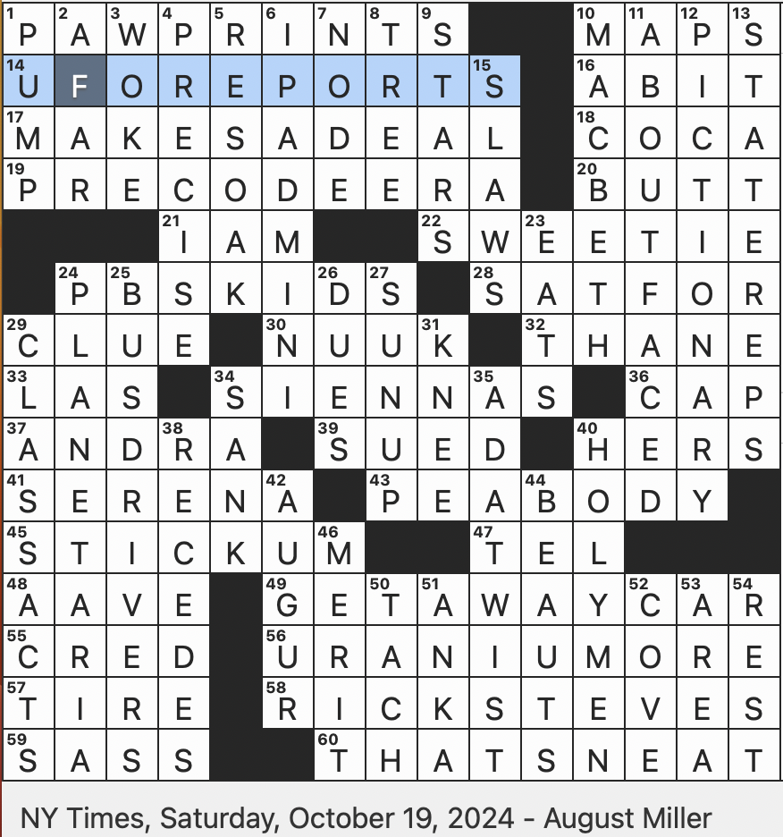 a complete unknown nyt crossword