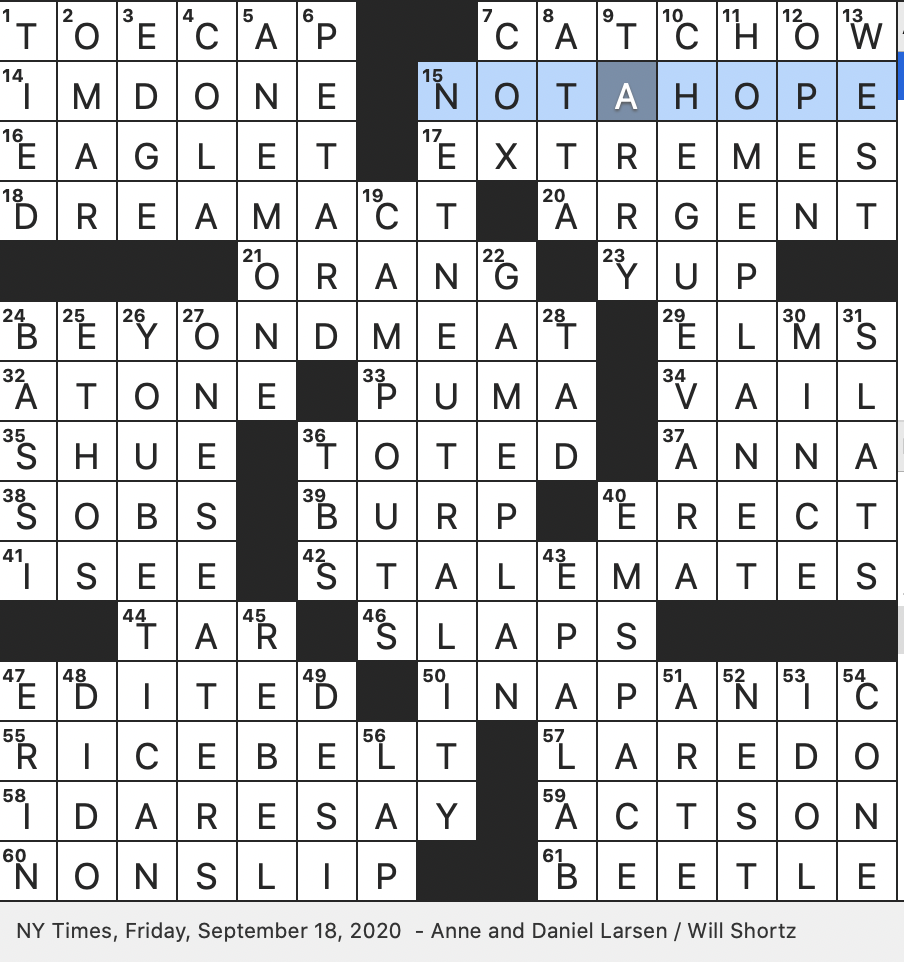 praise highly crossword clue