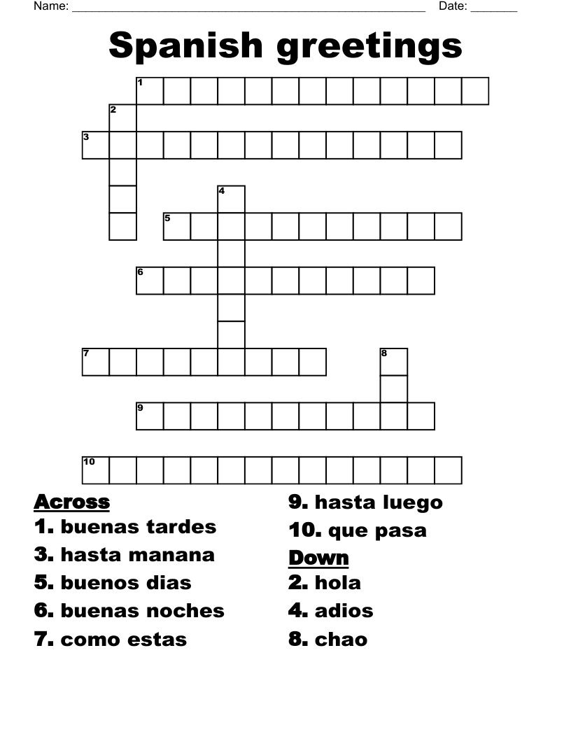 spanish that crossword clue spanish that crossword clue