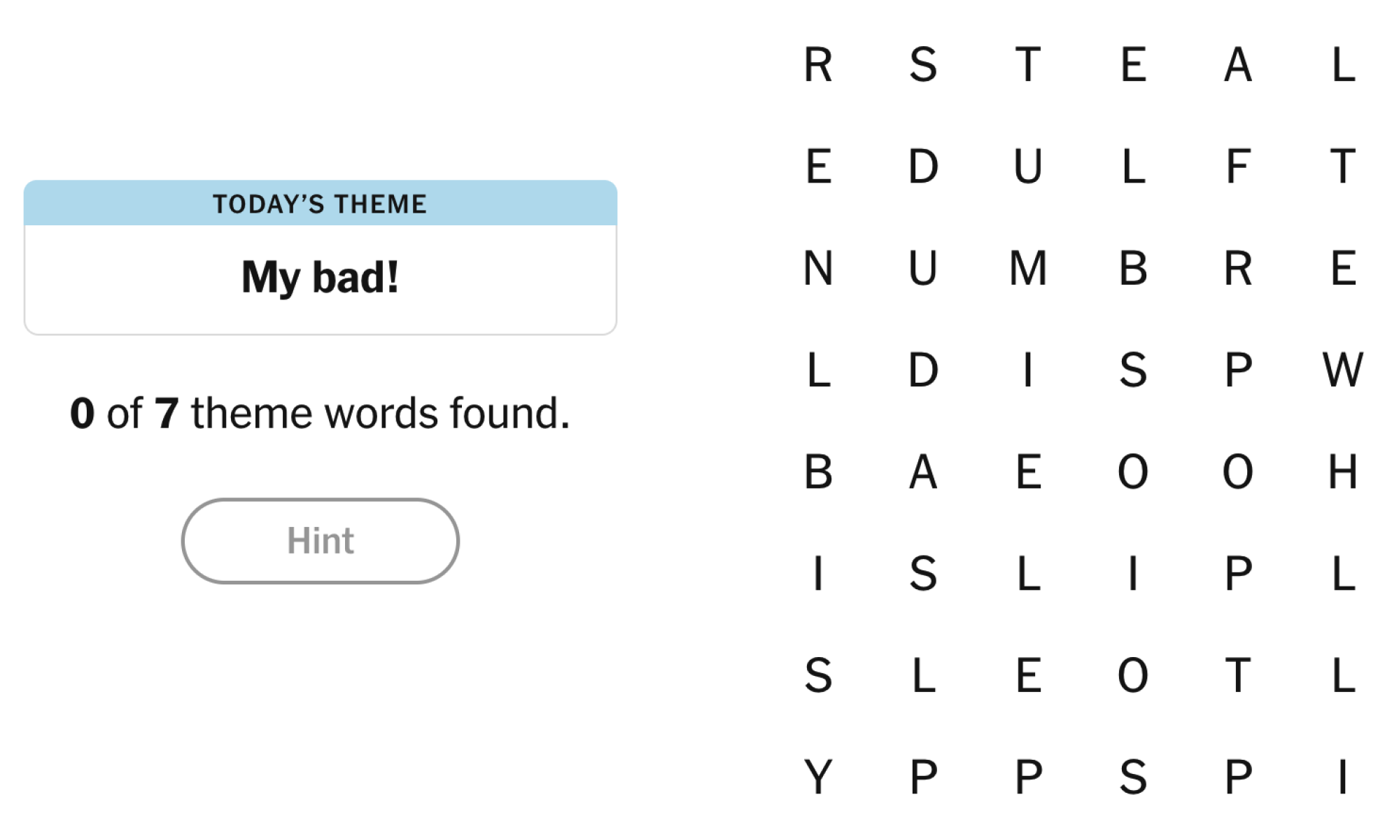 my bad crossword clue my bad crossword clue