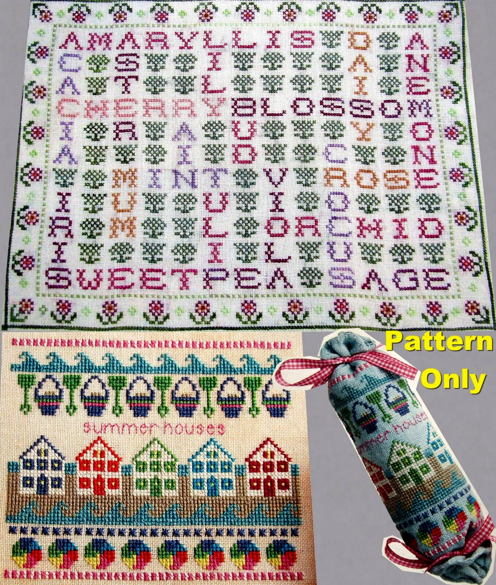Summer Houses Needleroll Secret Garden Delights Crossword CROSS STITCH PATTERNS EBay