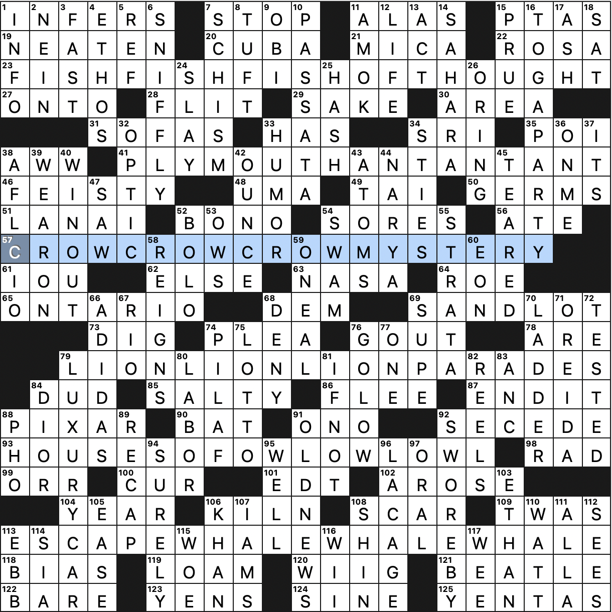 Sunday March 10 2024 Diary Of A Crossword Fiend