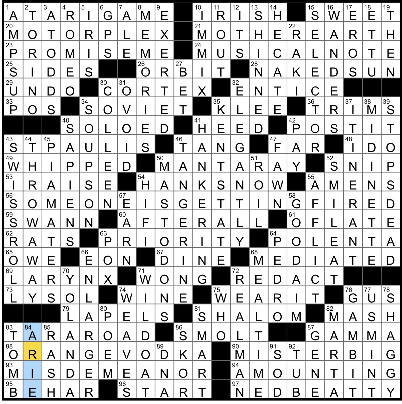 5 8 25 nyt crossword